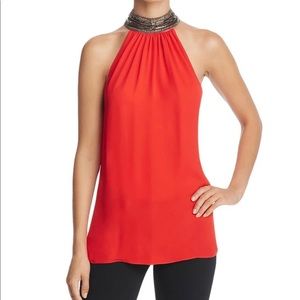 Ramy Brook Sleeveless Hi-Neck Top
